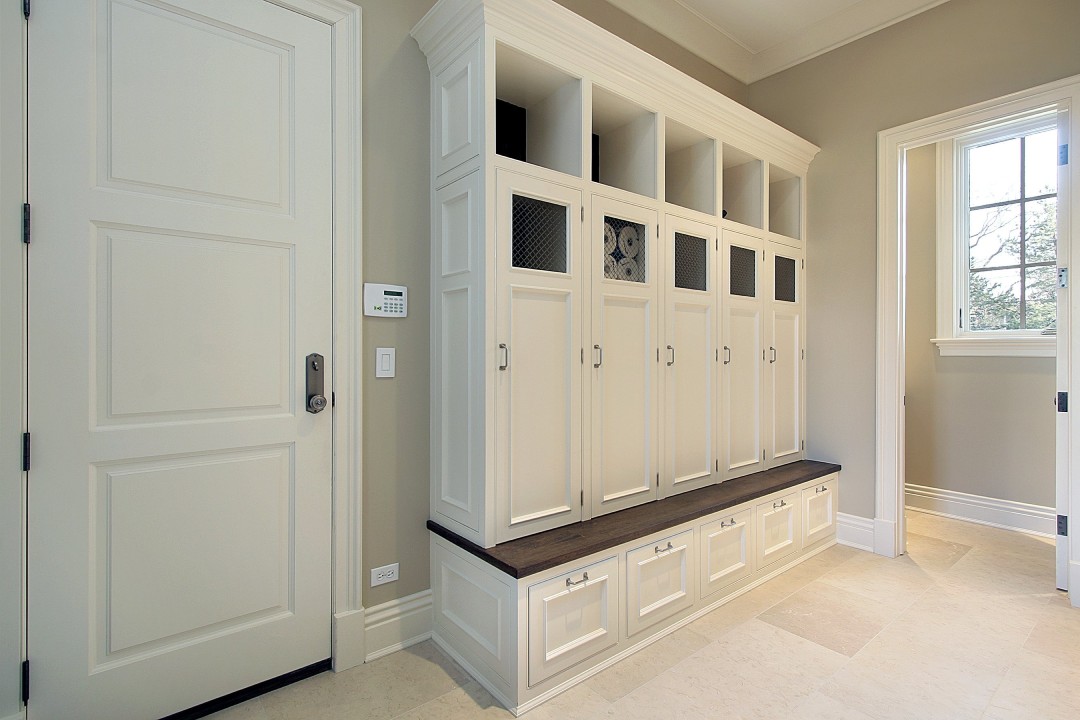 Mudroom in new construction home